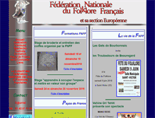 Tablet Screenshot of folklorefrancais.com